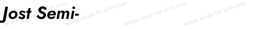 Jost Semi字体转换